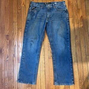 Ariat Rebar Men's Straight Blue Denim Jeans 36/32